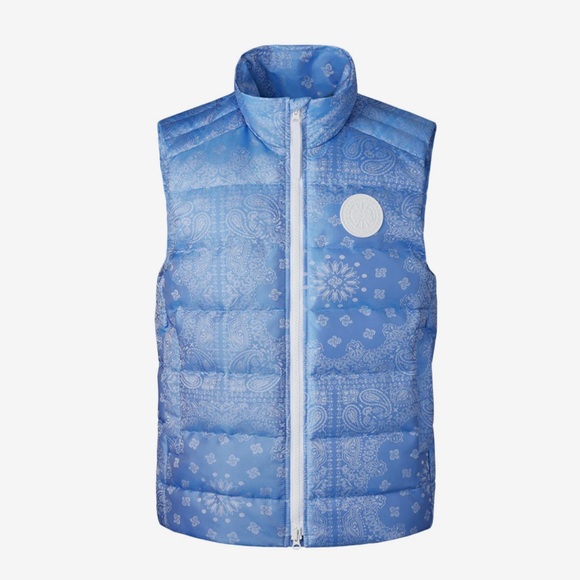 Concepts Canada Goose collab vest XL new with tags blue bandana print - Picture 1 of 13